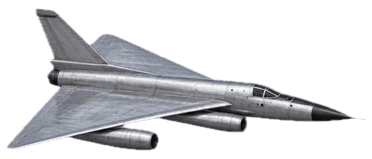 The silver Silverwing jet