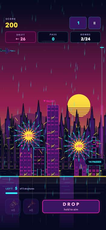 Neon Comic on a phone