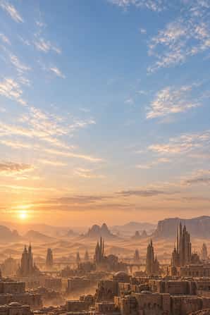 Desert dunes at dawn